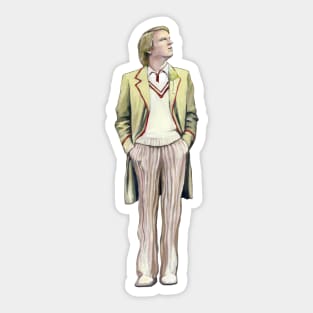 The 5th Dr Who: Peter Davison Sticker